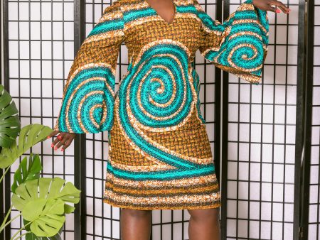 Bukky Flared Sleeved Dress