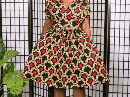 Sadiya Sleeveless V Neck Dress